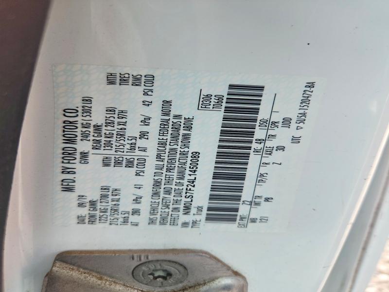 Продаж на аукціоні авто 2020 Ford Transit Connect, vin: NM0LS7F24L1450089, номер лоту: 67878886