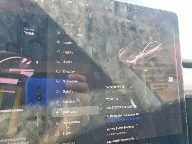 2019 Tesla Model 3 მანქანა იყიდება აუქციონზე, vin: 5YJ3E1EA3KF298618, აუქციონის ნომერი: 67934016