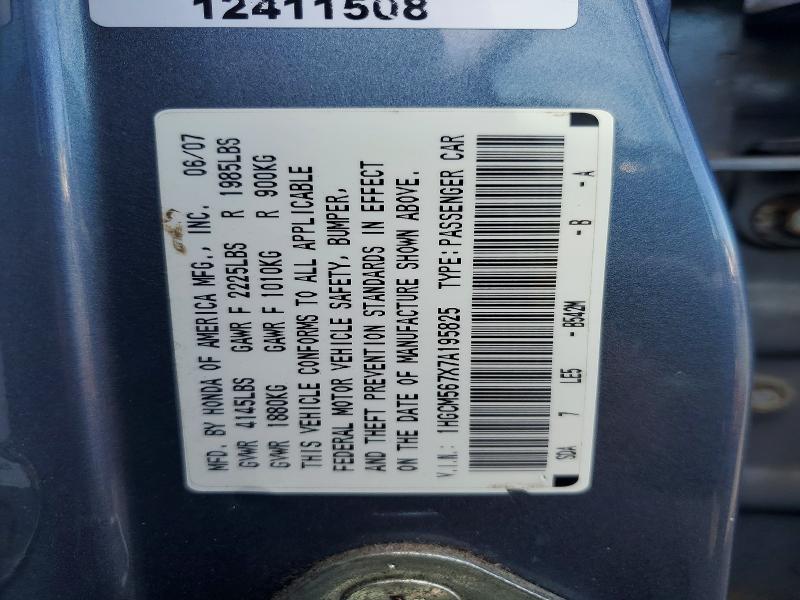 Продаж на аукціоні авто 2007 Honda Accord, vin: 1HGCM567X7A195825, номер лоту: 68231416