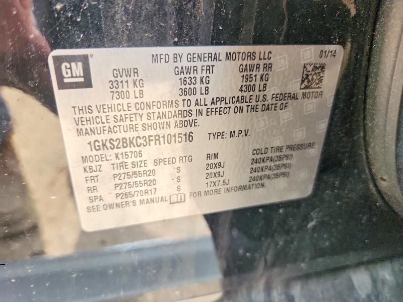 Aukcja sprzedaży 2015 Gmc Yukon, vin: 1GKS2BKC3FR101516, numer aukcji: 68098236