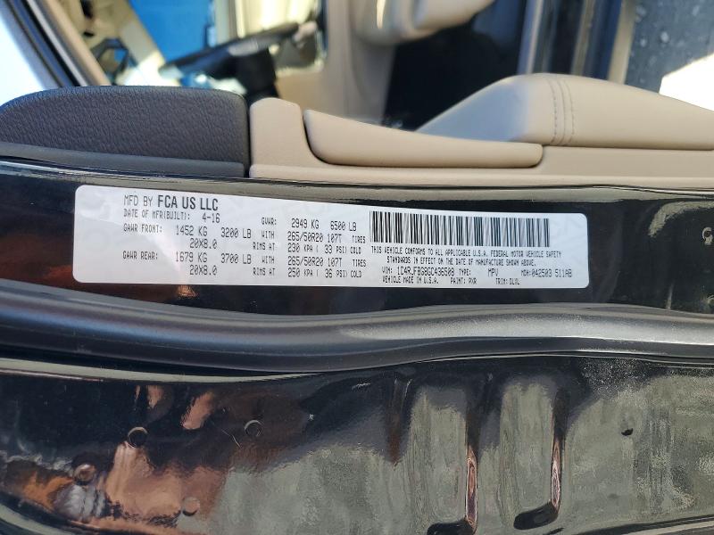 2016 Jeep Grand Cherokee მანქანა იყიდება აუქციონზე, vin: 1C4RJFBG8GC436508, აუქციონის ნომერი: 67861966