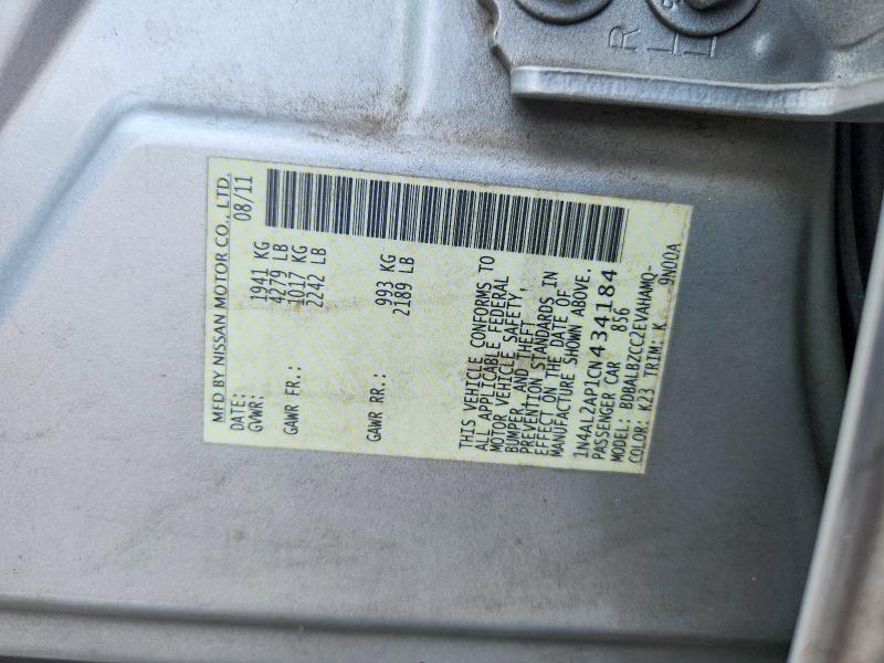 67455866 :رقم المزاد ، 1N4AL2AP1CN434184 vin ، 2012 Nissan Altima مزاد بيع