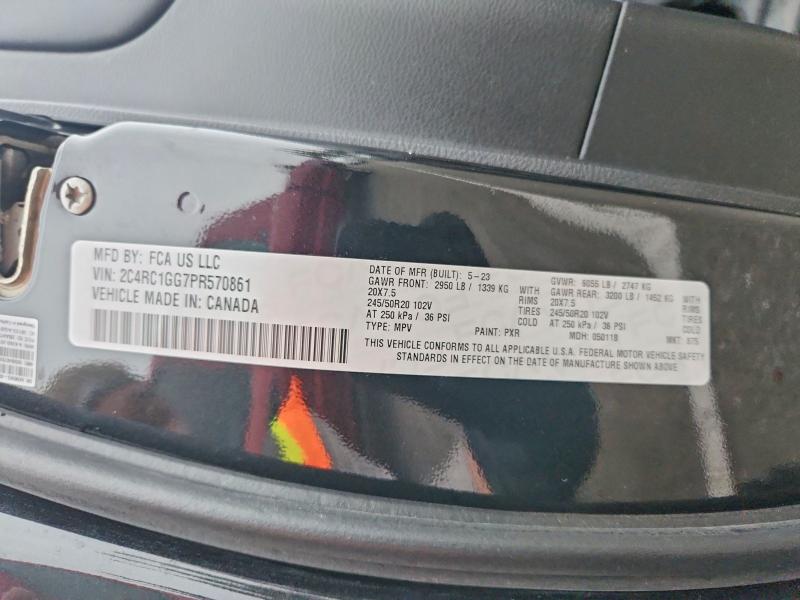 Продаж на аукціоні авто 2023 Chrysler Pacifica, vin: 2C4RC1GG7PR570861, номер лоту: 68849046
