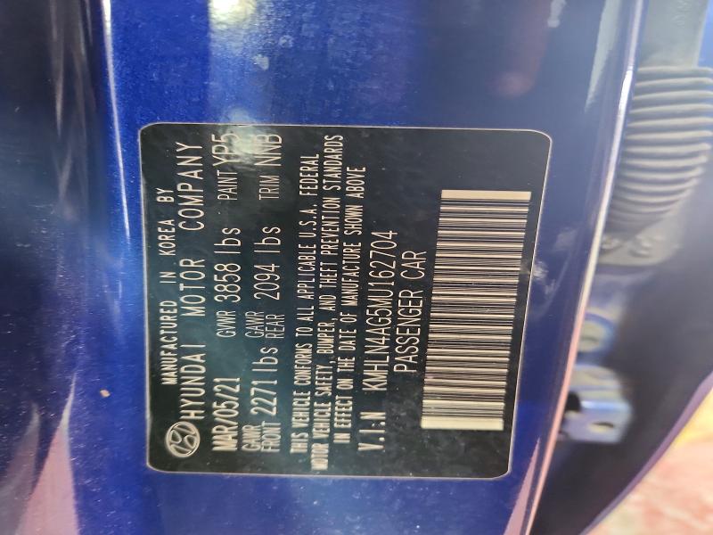 Aukcja sprzedaży 2021 Hyundai Elantra, vin: KMHLN4AG5MU162704, numer aukcji: 69555016
