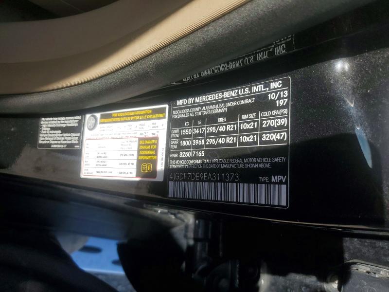 Aukcja sprzedaży 2014 Mercedes-benz Gl, vin: 4JGDF7DE9EA311373, numer aukcji: 69362196