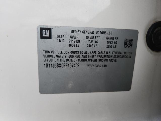 69124076 :رقم المزاد ، 1G11J5SX0EF167402 vin ، 2014 Chevrolet Malibu مزاد بيع