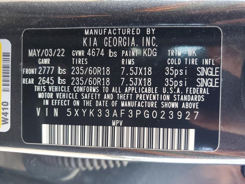 Продаж на аукціоні авто 2023 Kia Sportage, vin: 5XYK33AF3PG023927, номер лоту: 67251026