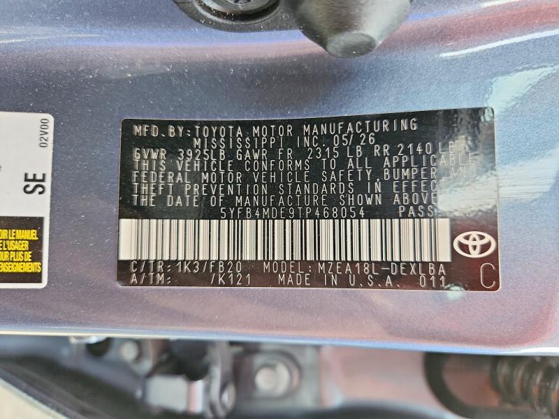 Продаж на аукціоні авто 2026 Toyota Corolla, vin: 5YFB4MDE9TP468054, номер лоту: 70882066
