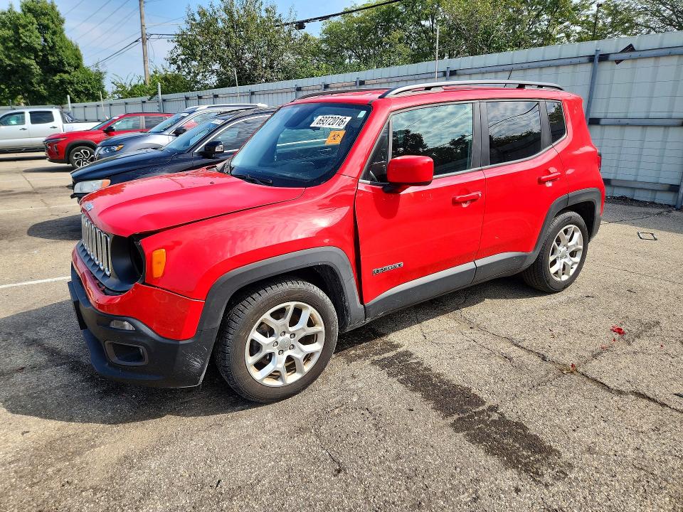 Продаж на аукціоні авто 2016 Jeep Renegade, vin: ZACCJABT9GPD61559, номер лоту: 69372016