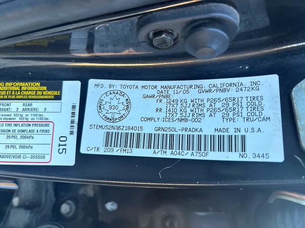 Aukcja sprzedaży 2006 Toyota Tacoma, vin: 5TEMU52N36Z184015, numer aukcji: 67743316
