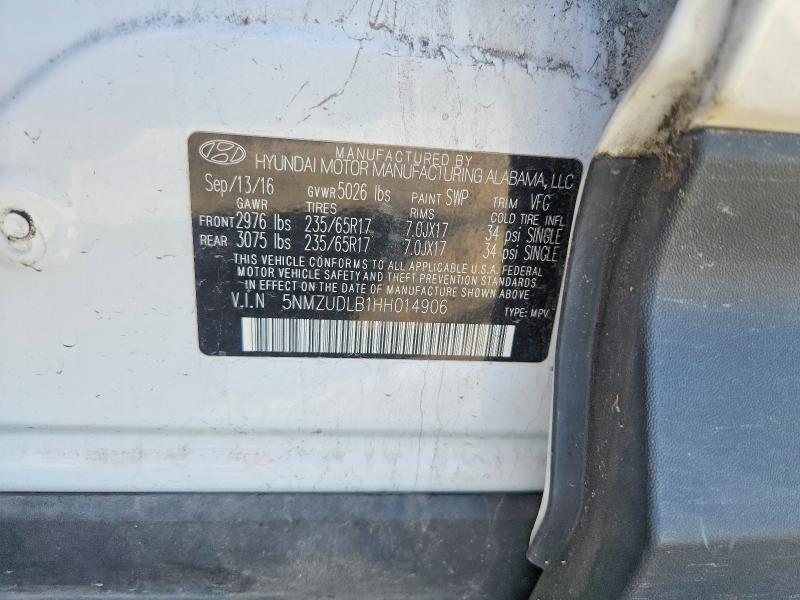 Продаж на аукціоні авто 2017 Hyundai Santa Fe Sport, vin: 5NMZUDLB1HH014906, номер лоту: 68441516