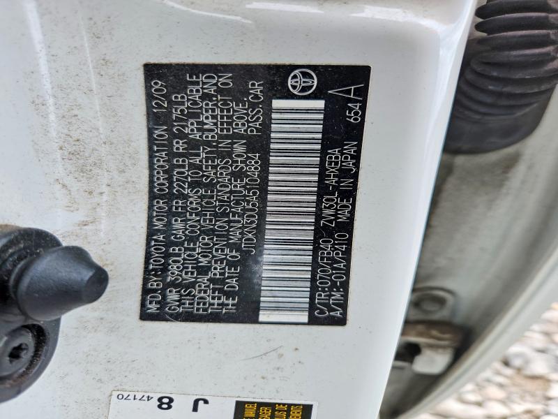 Auction sale of the 2010 Toyota Prius, vin: JTDKN3DU5A5104884, lot number: 69728426