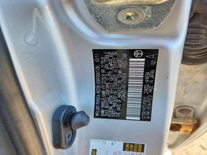 Aukcja sprzedaży 2011 Toyota Prius, vin: JTDKN3DUXB1435808, numer aukcji: 67021326