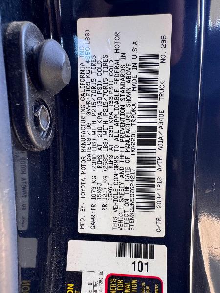 Aukcja sprzedaży 2009 Toyota Tacoma, vin: 5TENX22N59Z624217, numer aukcji: 69538986