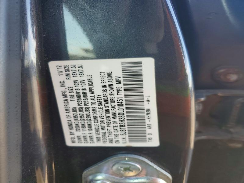 Продажа на аукционе авто 2013 Acura Rdx, vin: 5J8TB3H38DL010451, номер лота: 69577716