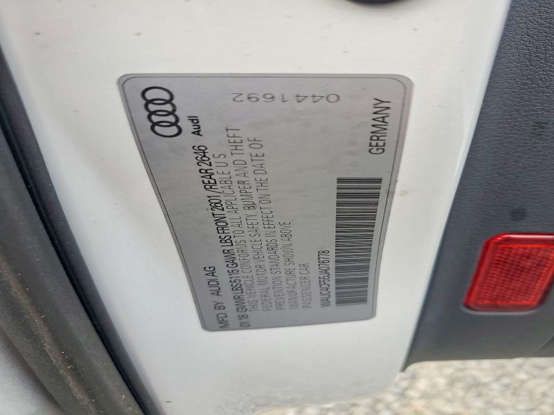 Aukcja sprzedaży 2018 Audi S5, vin: WAUC4CF55JA076778, numer aukcji: 67166006