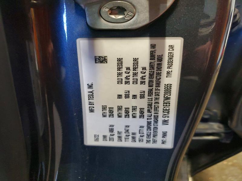 Aukcja sprzedaży 2022 Tesla Model 3, vin: 5YJ3E1EB7NF288655, numer aukcji: 66743286
