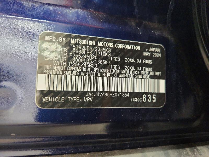 Продажа на аукционе авто 2024 Mitsubishi Outlander, vin: JA4J4VA85RZ071854, номер лота: 68768736