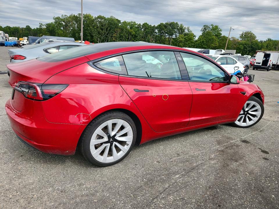 69520776 :رقم المزاد ، 5YJ3E1EA0NF290786 vin ، 2022 Tesla Model 3 مزاد بيع