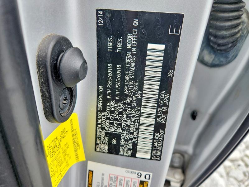 Продажа на аукционе авто 2015 Lexus Gx, vin: JTJBM7FXXF5103218, номер лота: 68604286