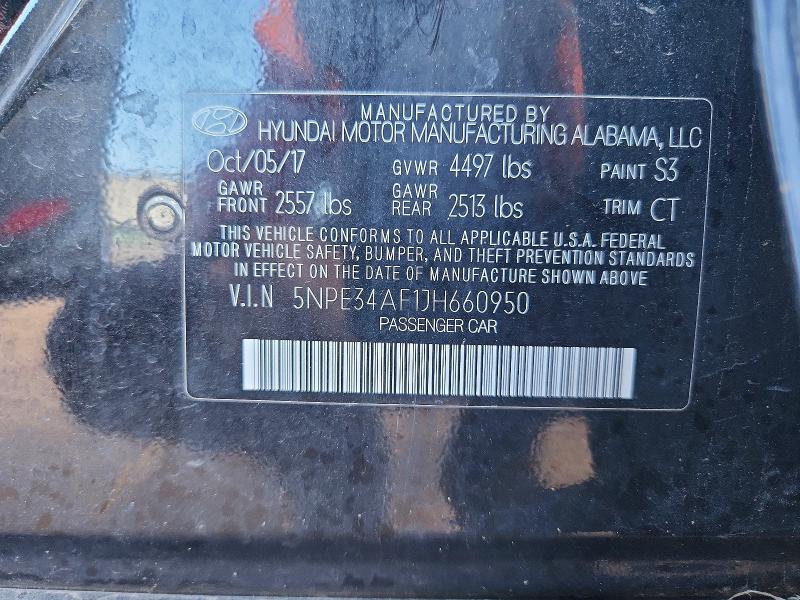Продажа на аукционе авто 2018 Hyundai Sonata, vin: 5NPE34AF1JH660950, номер лота: 69400116