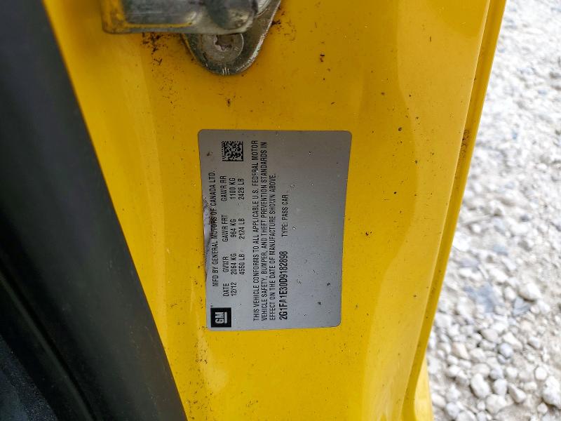 2013 Chevrolet Camaro მანქანა იყიდება აუქციონზე, vin: 2G1FA1E30D9182898, აუქციონის ნომერი: 68320896