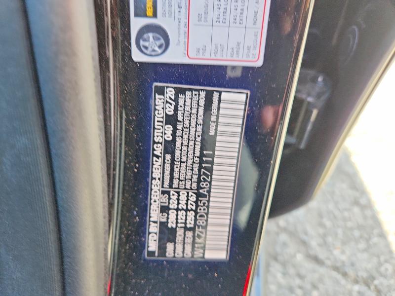 Aukcja sprzedaży 2020 Mercedes-benz E, vin: W1KZF8DB5LA827111, numer aukcji: 69058286