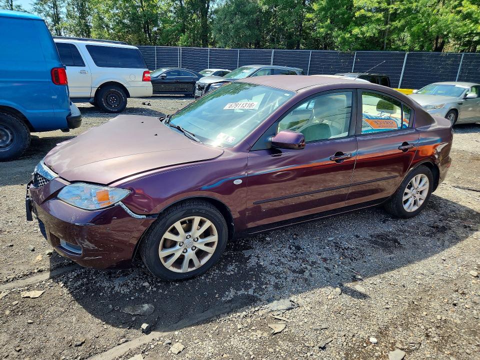 2008 Mazda 3 მანქანა იყიდება აუქციონზე, vin: JM1BK32F381809777, აუქციონის ნომერი: 67911316