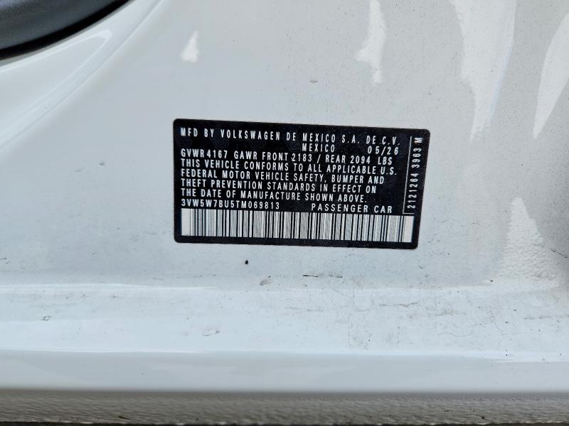 Продажа на аукционе авто 2026 Volkswagen Jetta, vin: 3VW5W7BU5TM069813, номер лота: 68434946