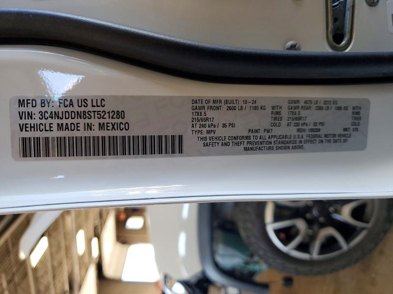 67872066 :رقم المزاد ، 3C4NJDDN8ST521280 vin ، 2025 Jeep Compass مزاد بيع