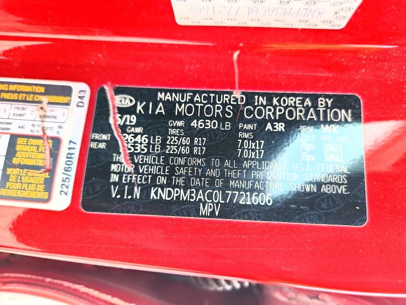Aukcja sprzedaży 2020 Kia Sportage, vin: KNDPM3AC0L7721606, numer aukcji: 65318006