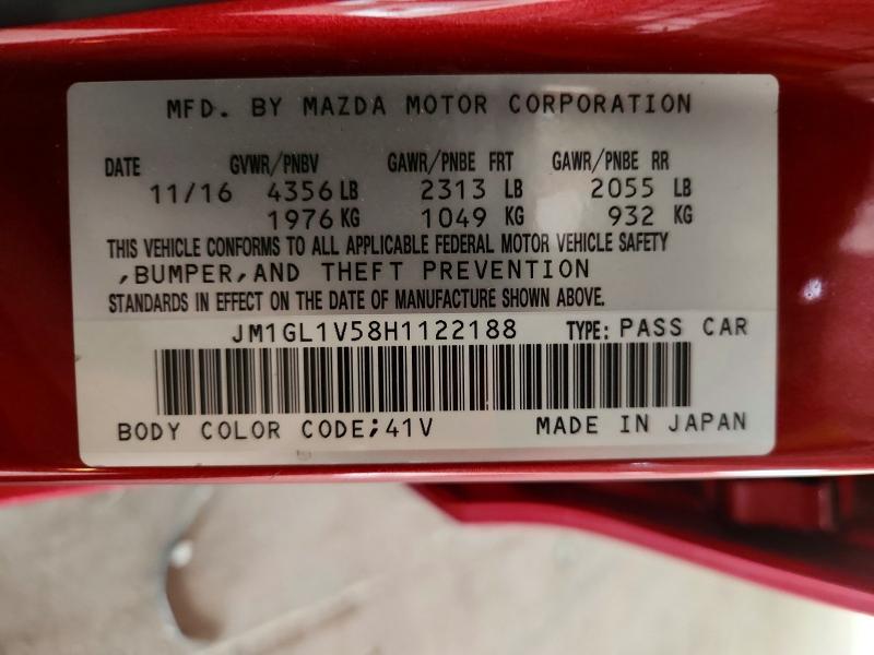 Aukcja sprzedaży 2017 Mazda 6, vin: JM1GL1V58H1122188, numer aukcji: 70733786