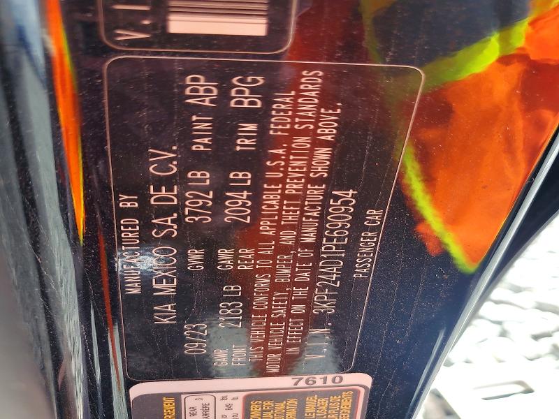 66899486 :رقم المزاد ، 3KPF24AD1PE690954 vin ، 2023 Kia Forte مزاد بيع