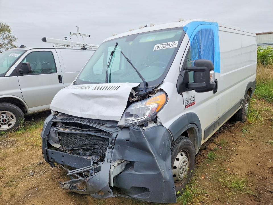67703676 :رقم المزاد ، 3C6TRVAG6HE538806 vin ، 2017 Ram Promaster 1500 مزاد بيع