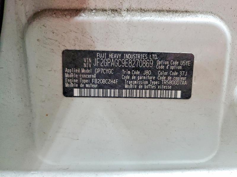 70291136 :رقم المزاد ، JF2GPAGC9E8270869 vin ، 2014 Subaru Xv Crosstrek مزاد بيع
