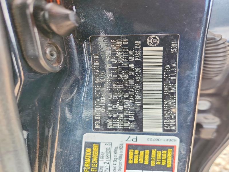 2015 Toyota Camry მანქანა იყიდება აუქციონზე, vin: 4T1BF1FK9FU492126, აუქციონის ნომერი: 68407756