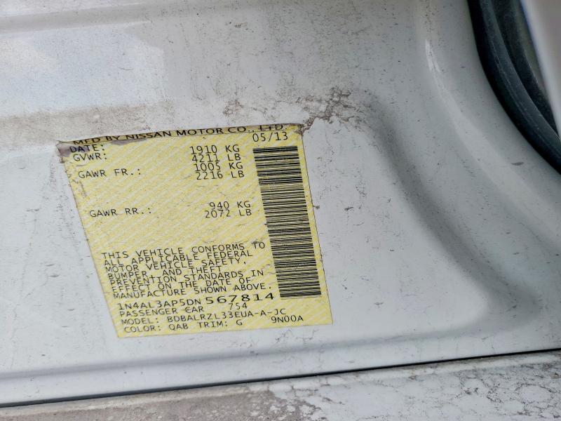 69322236 :رقم المزاد ، 1N4AL3AP5DN567814 vin ، 2013 Nissan Altima مزاد بيع