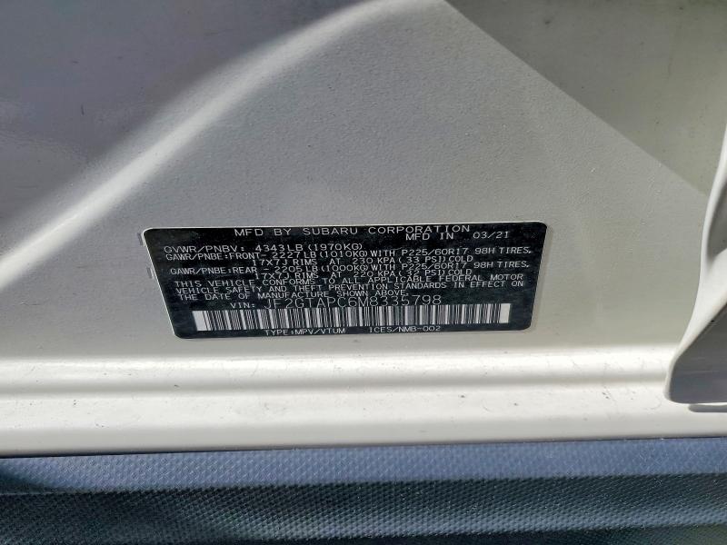 Продаж на аукціоні авто 2021 Subaru Crosstrek, vin: JF2GTAPC6M8335798, номер лоту: 69613826