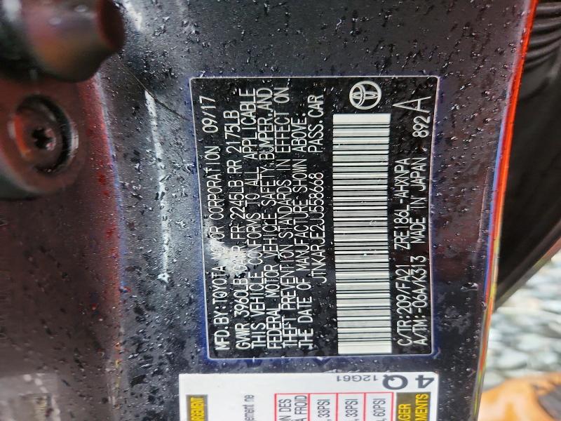 Aukcja sprzedaży 2018 Toyota Corolla Im, vin: JTNKARJE2JJ558668, numer aukcji: 70477456