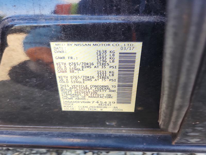 Продаж на аукціоні авто 2017 Nissan Frontier, vin: 1N6AD0EV6HN745439, номер лоту: 70128186