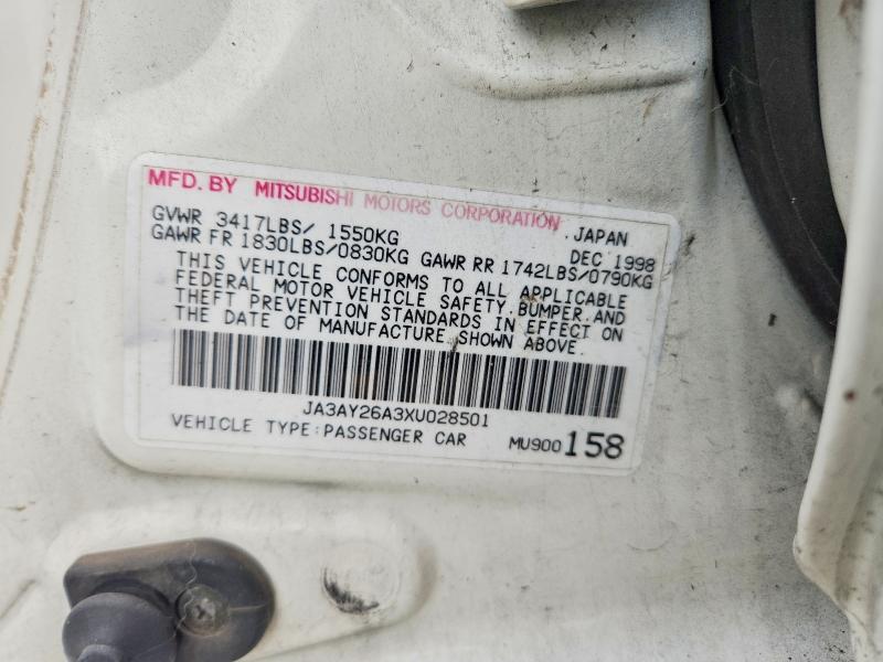 Auction sale of the 1999 Mitsubishi Mirage, vin: JA3AY26A3XU028501        , lot number: 69171746