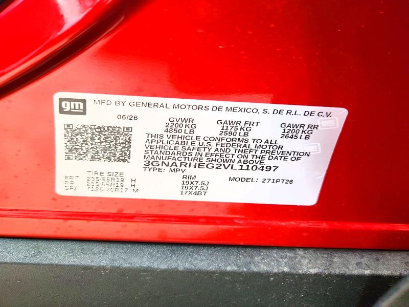 Auction sale of the 2027 Chevrolet Equinox, vin: 3GNARHEG2VL110497, lot number: 67255566