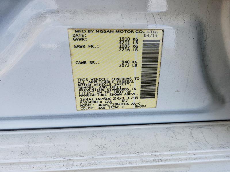 Продажа на аукционе авто 2013 Nissan Altima, vin: 1N4AL3AP6DC261328, номер лота: 68938576