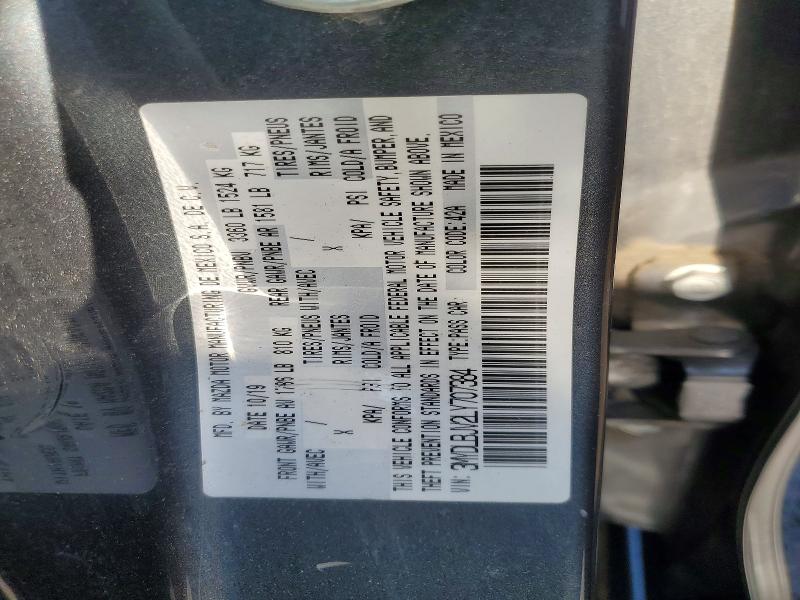 Aukcja sprzedaży 2020 Toyota Yaris Hatchback, vin: 3MYDLBJV2LY707384, numer aukcji: 69108736