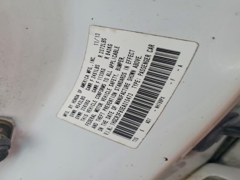 Aukcja sprzedaży 2014 Honda Accord, vin: 1HGCR3F80EA015473, numer aukcji: 67791536