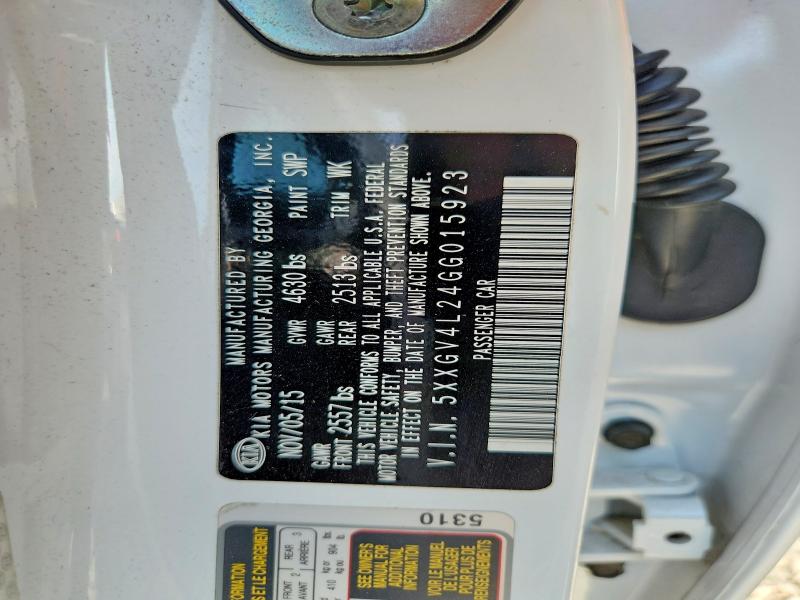 68802906 :رقم المزاد ، 5XXGV4L24GG015923 vin ، 2016 Kia Optima مزاد بيع
