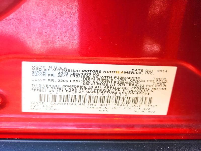 Продажа на аукционе авто 2015 Mitsubishi Outlander Sport, vin: 4A4AP3AU2FE014439, номер лота: 66888056