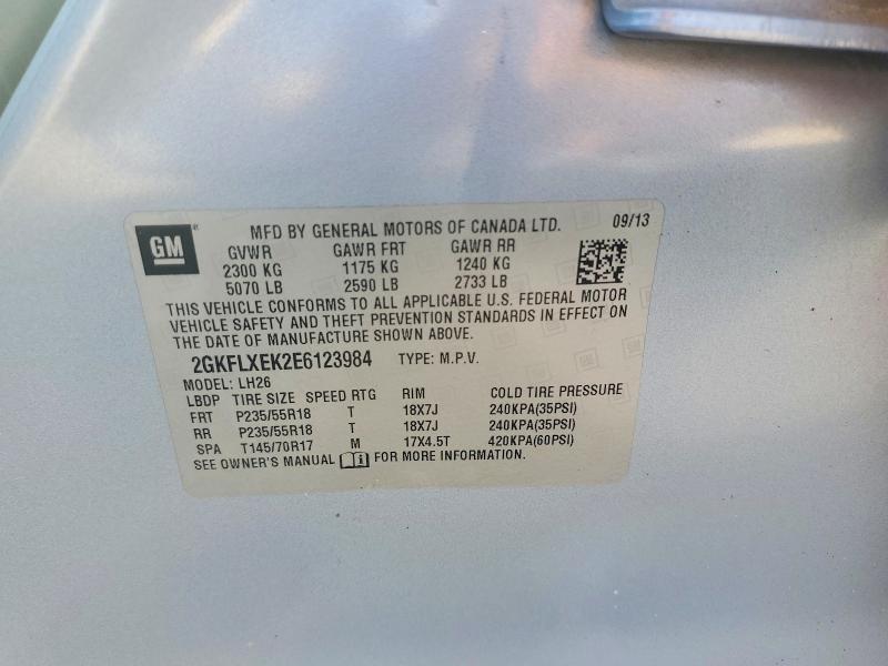 67264876 :رقم المزاد ، 2GKFLXEK2E6123984 vin ، 2014 Gmc Terrain مزاد بيع
