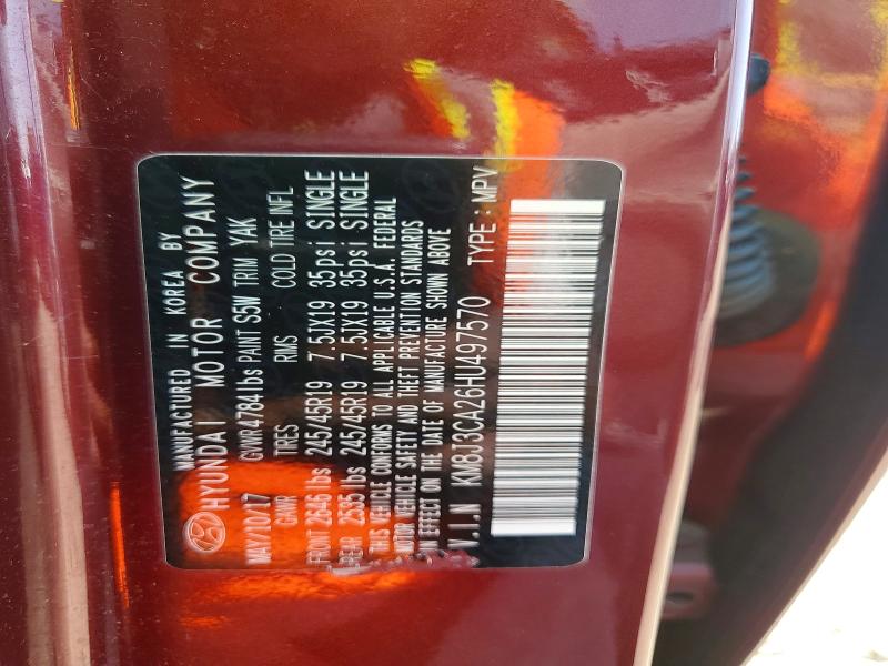Aukcja sprzedaży 2017 Hyundai Tucson, vin: KM8J3CA26HU497570, numer aukcji: 65551256