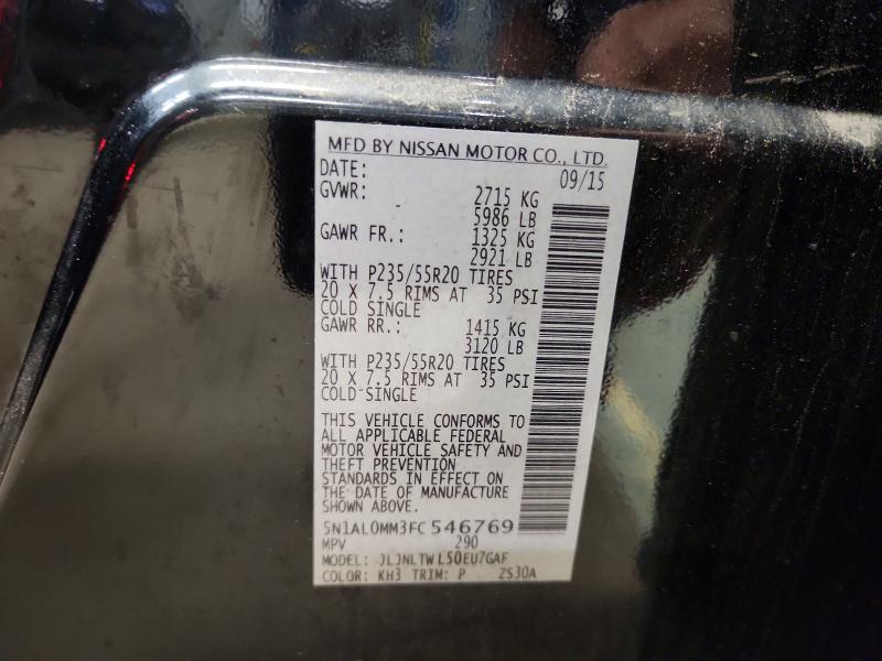 Продаж на аукціоні авто 2015 Infiniti Qx60, vin: 5N1AL0MM3FC546769, номер лоту: 67893936